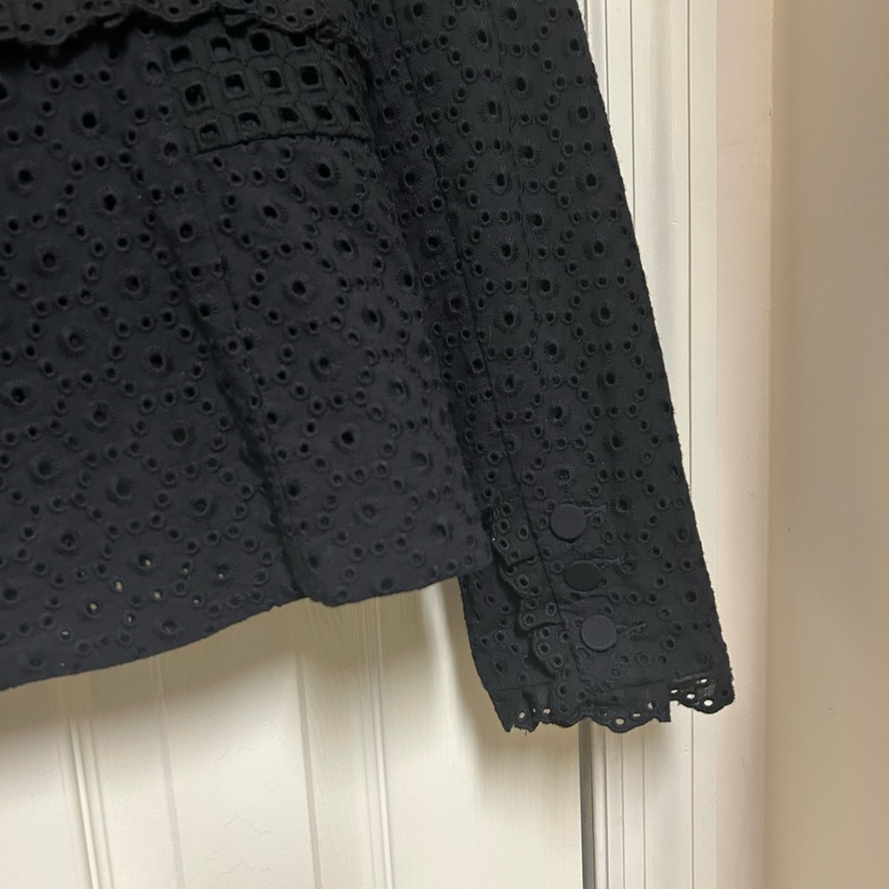 CAbi Black Eyelet Blazer - Picture 4 of 7